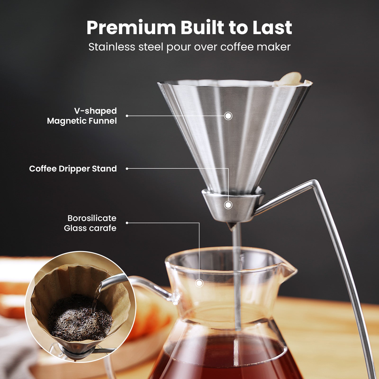 Pour Over Coffee Maker