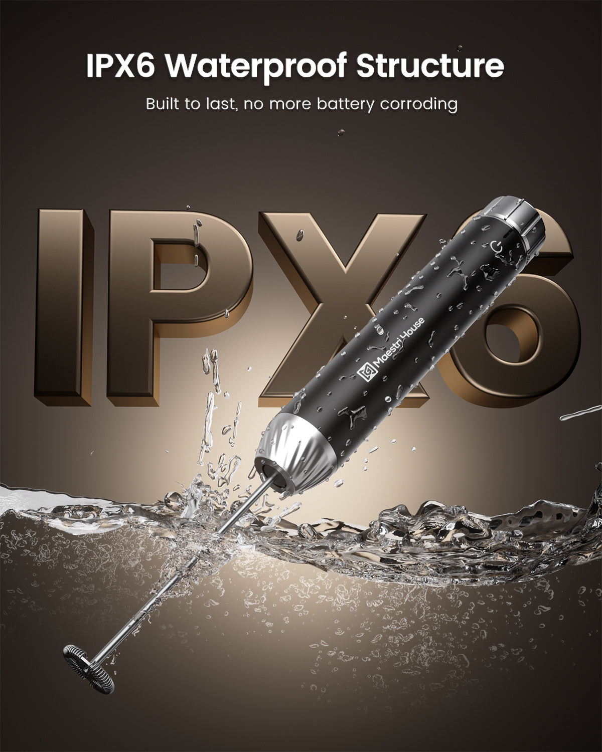 LunaFro Max Handheld Electric Foam Maker MMF-BX09