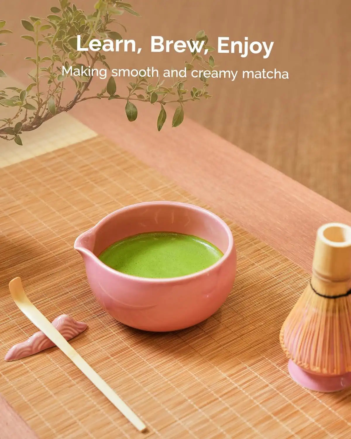 machaページ MHMS01 7-Piece Matcha Whisk Set for Matcha Lovers - Maestri House