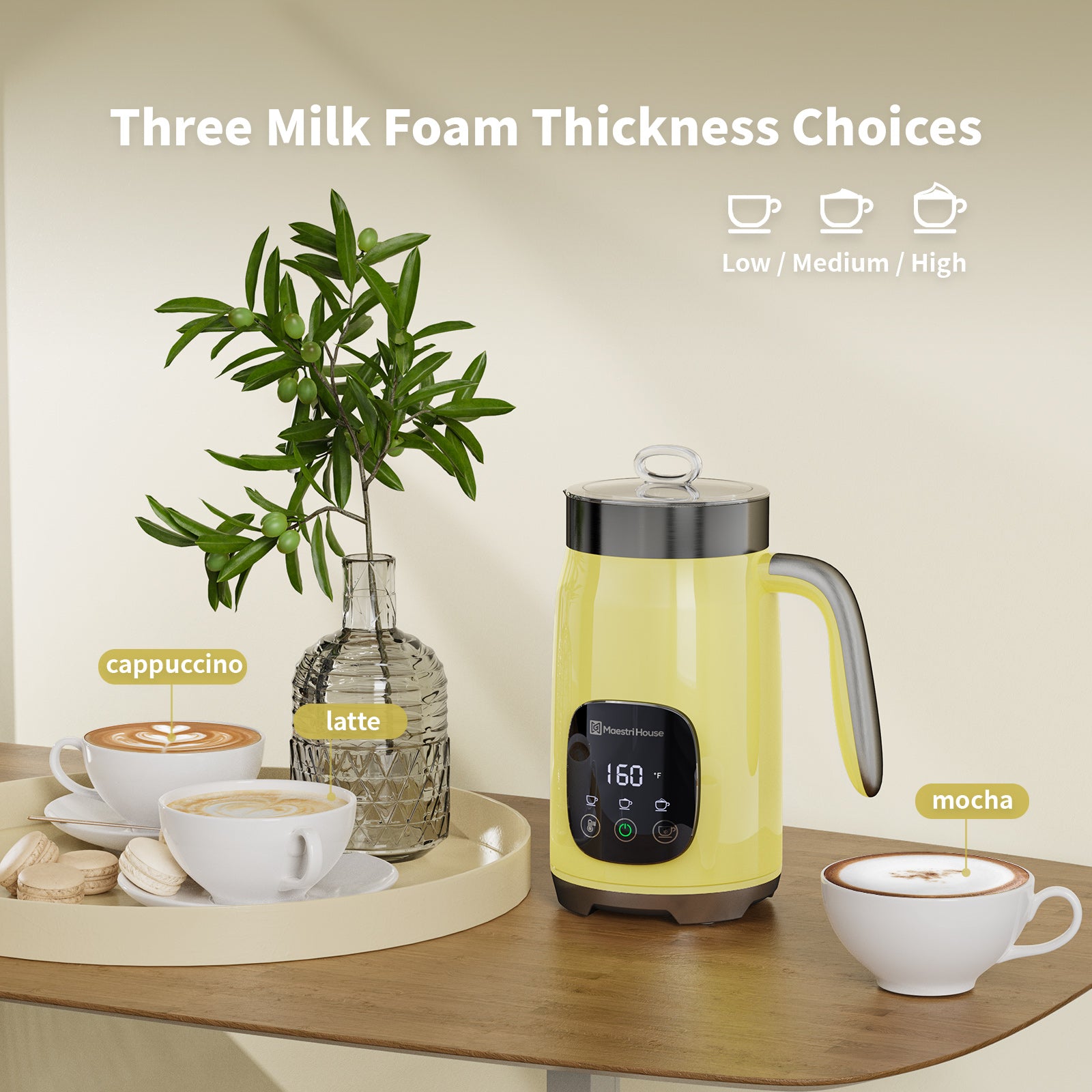 Handmelkopschuimer, elektrische melkkoker, roestvrij staal, dubbele mengkop, garde, koffie latte, cappuccino mixer Handmelkopschuimer, elektrische melkkoker, roestvrij staal, dubbele mengkop, garde, koffie latte, cappuccino mixer