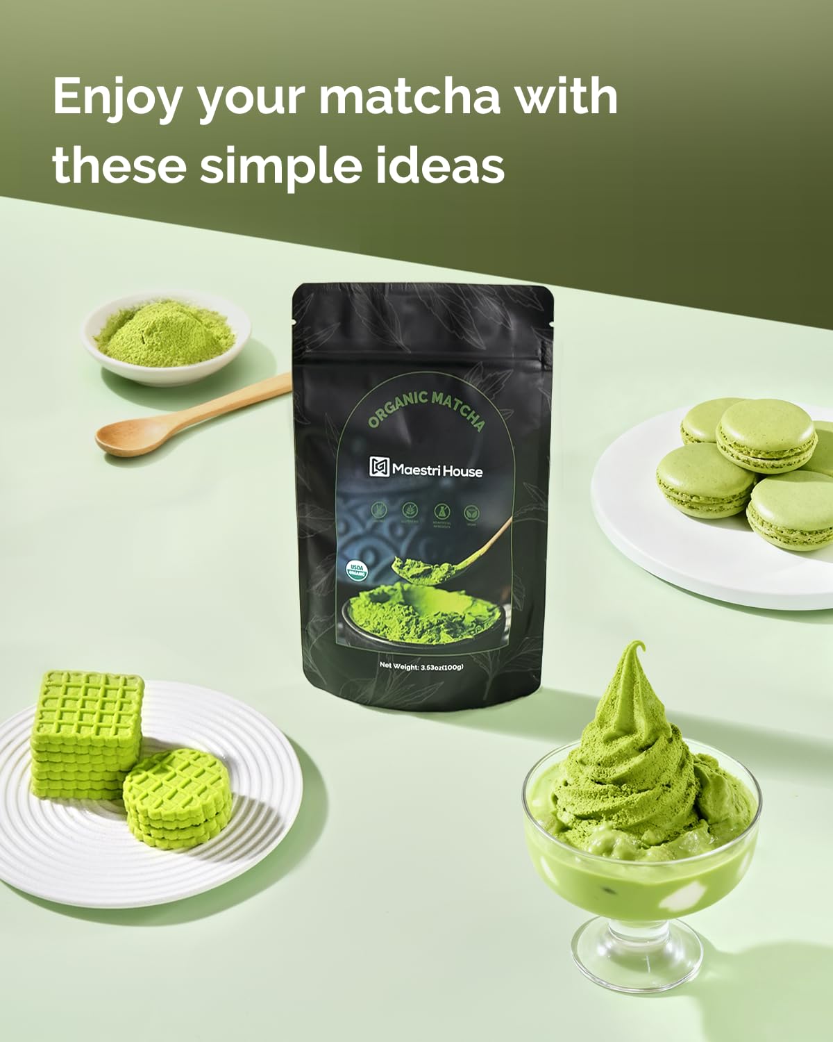 Culinary Organic Matcha Powder - Baking & Lattes - Maestri House