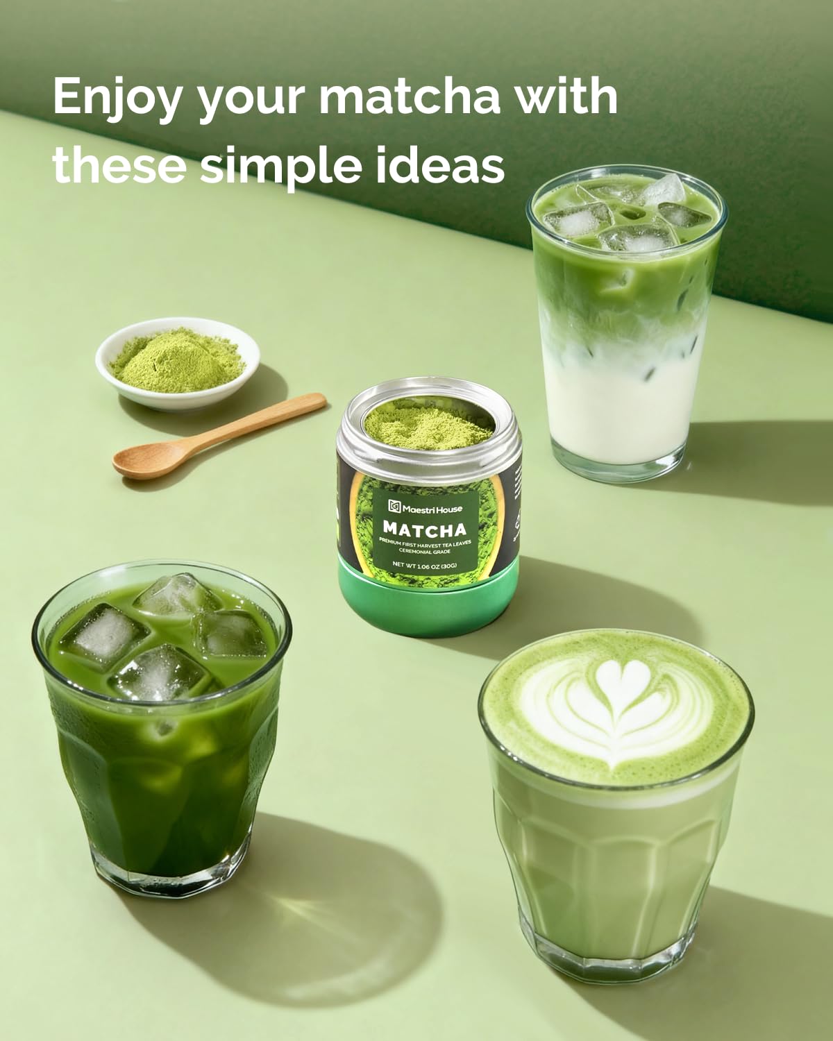 Ceremonial Grade Organic Matcha Powder - First Harvest - Maestri House