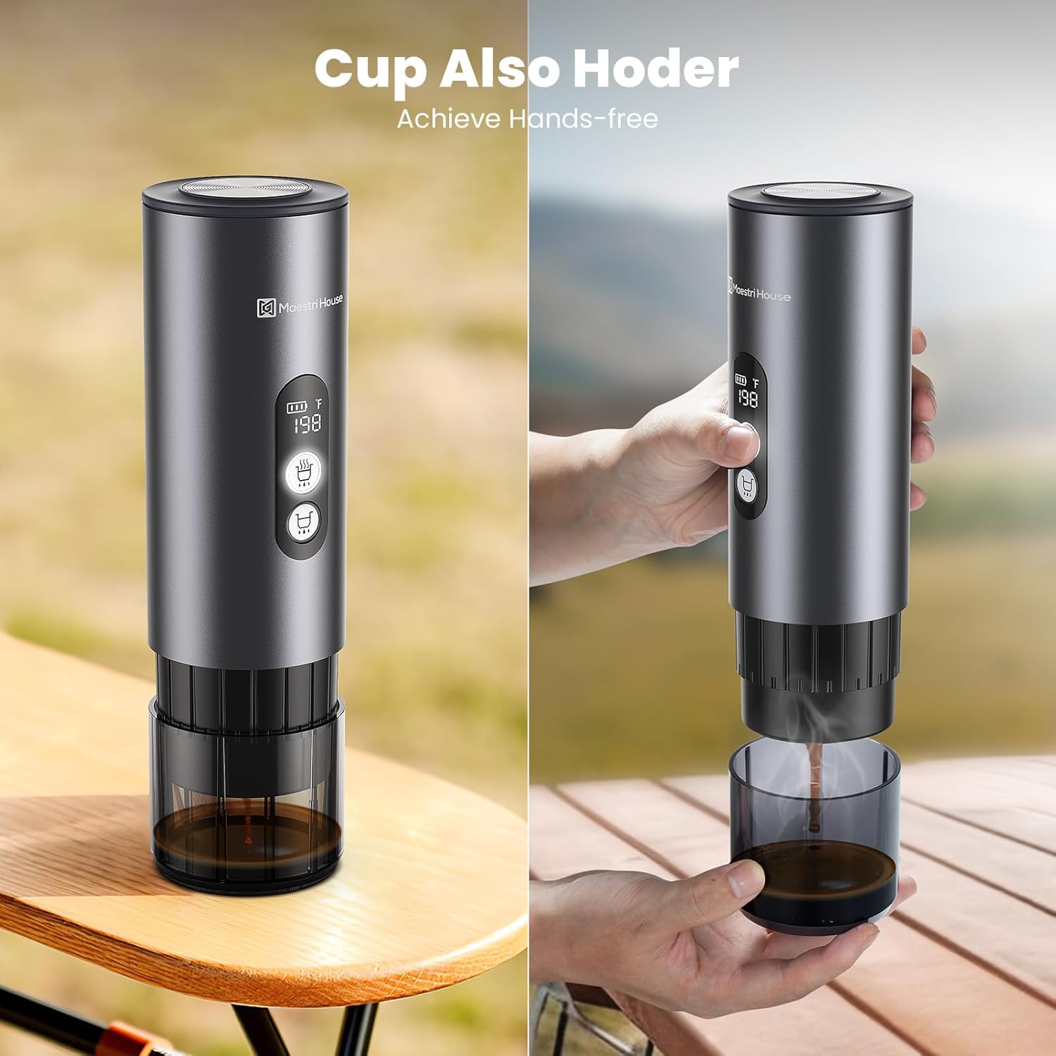 GC-CP020 Portable Espresso Machine - Self-Heating - Maestri House