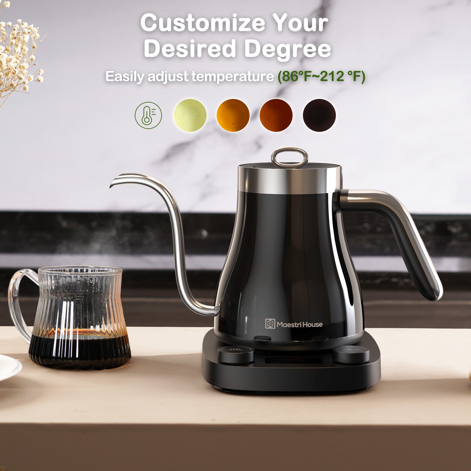 Electric Pour Over Gooseneck Kettle