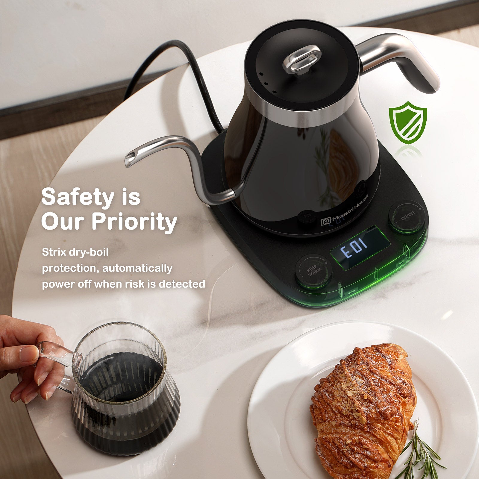 Electric Pour Over Gooseneck Kettle