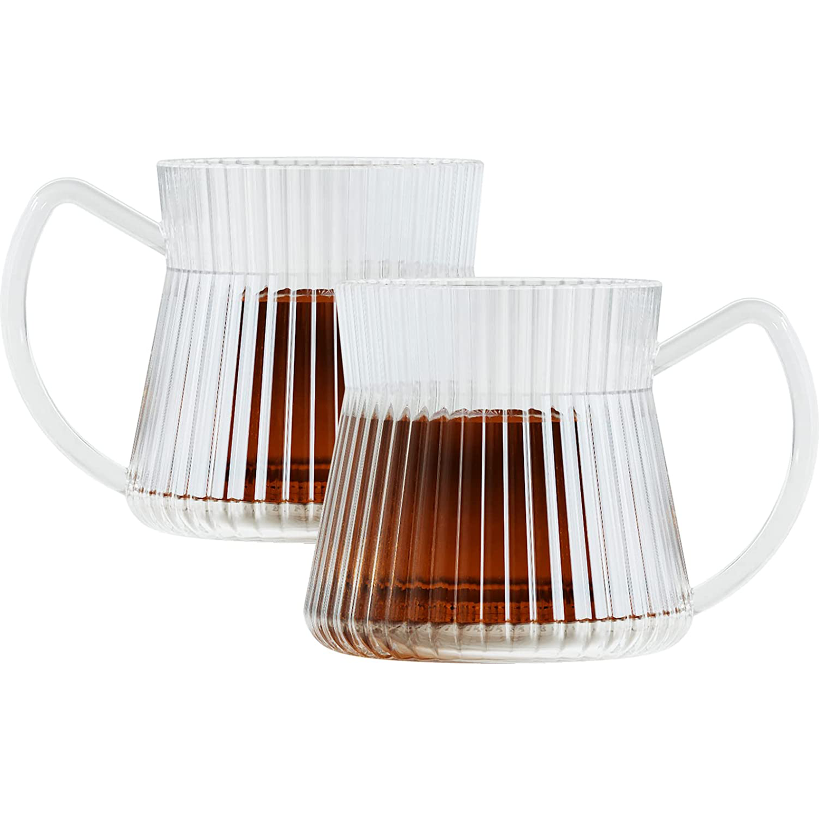 Glass Coffee Mugs Set