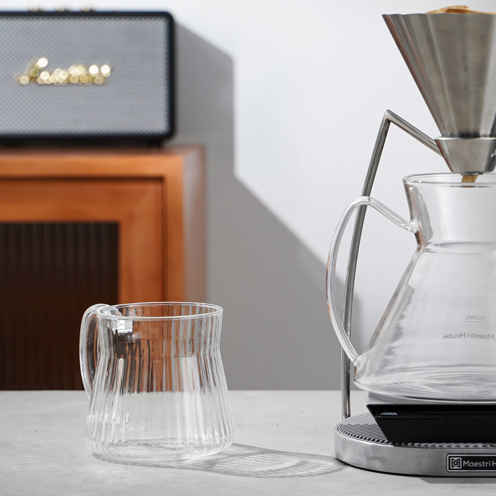 Glass Coffee Mugs Set