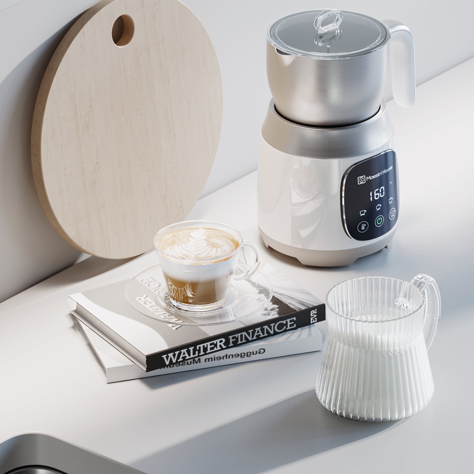 Glass Coffee Mugs Set