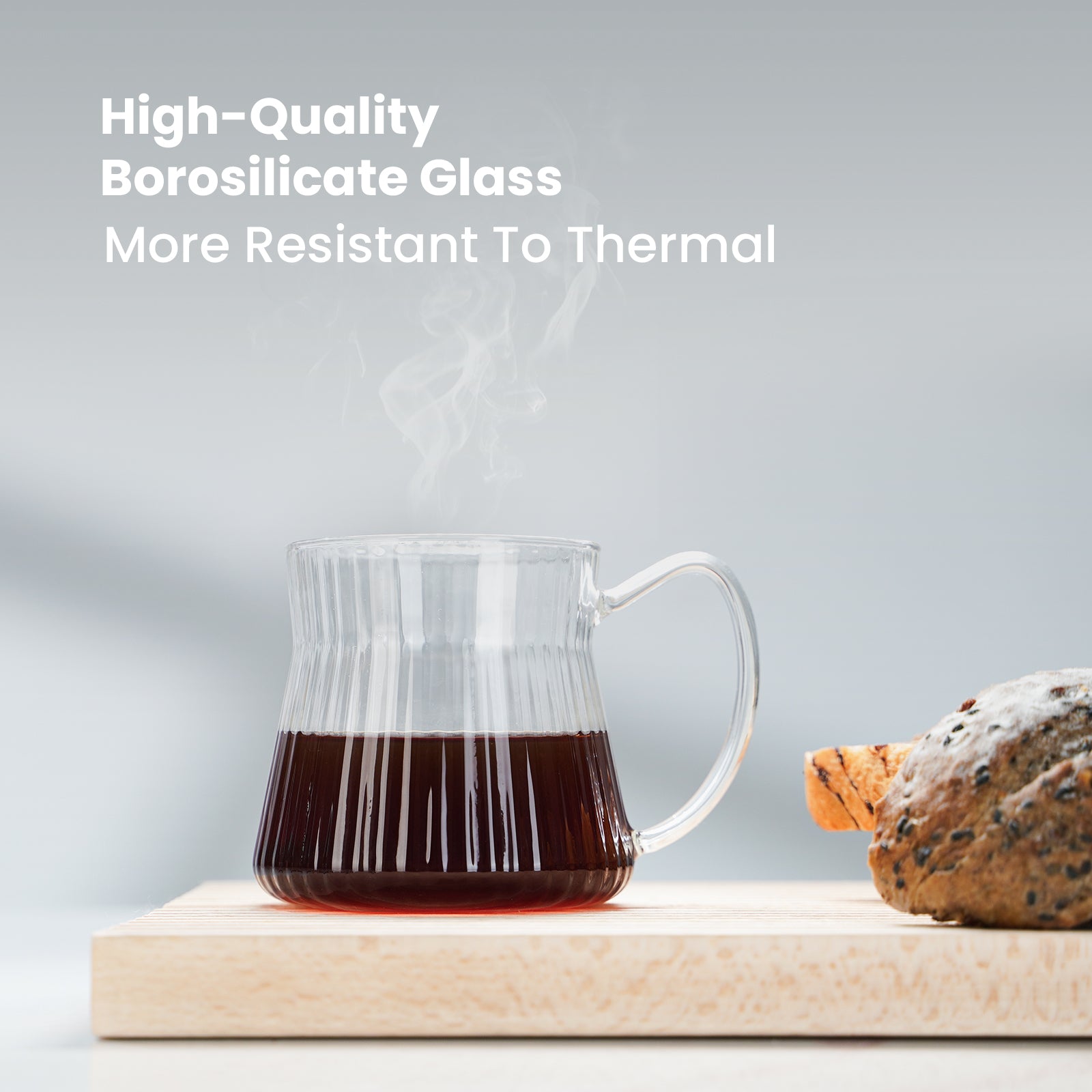 Glass Coffee Mugs Set